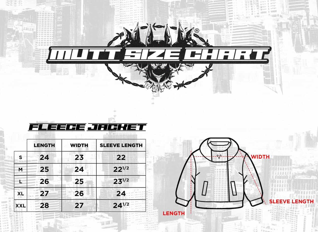 MUTT FLEECE JACKET "BLACK"