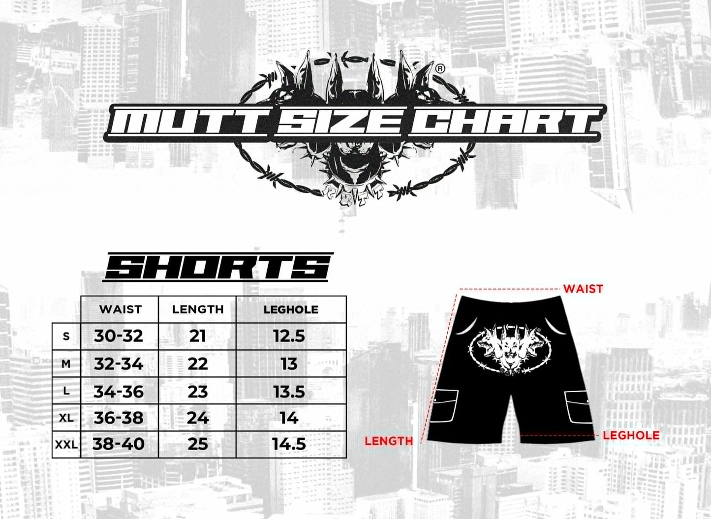 MUTT CAMO "INFIERNO" SHORTS (Reimagined)