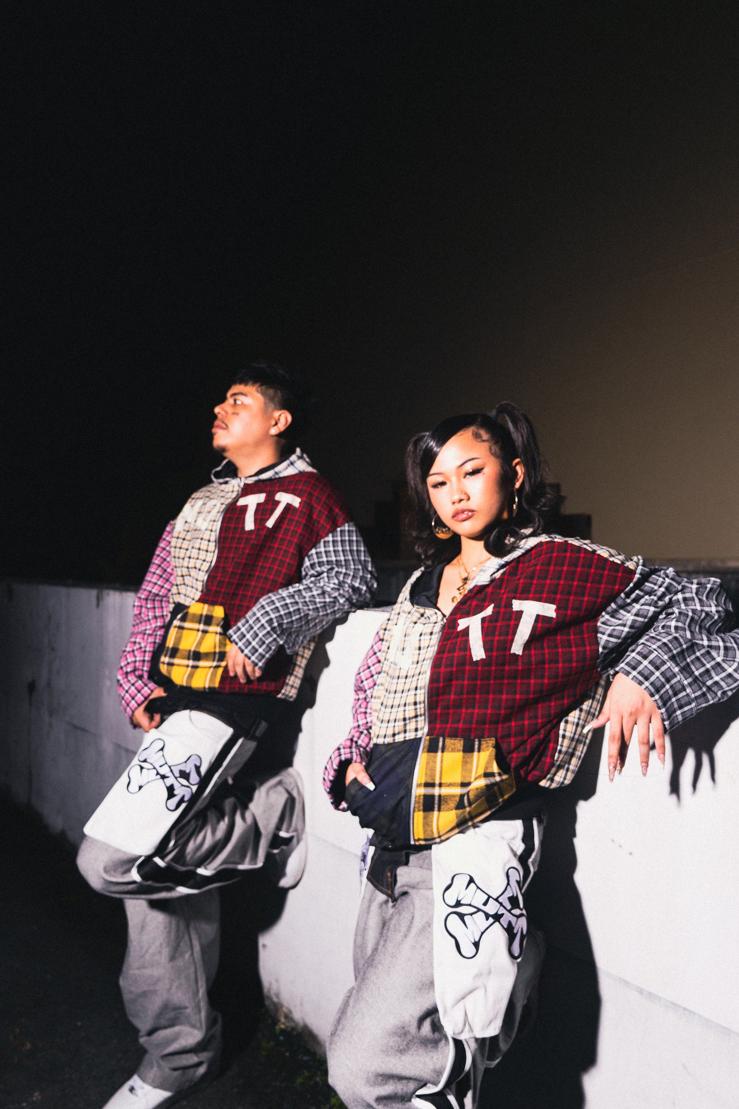 MUTT PATCHWORK PLAID HOODIE