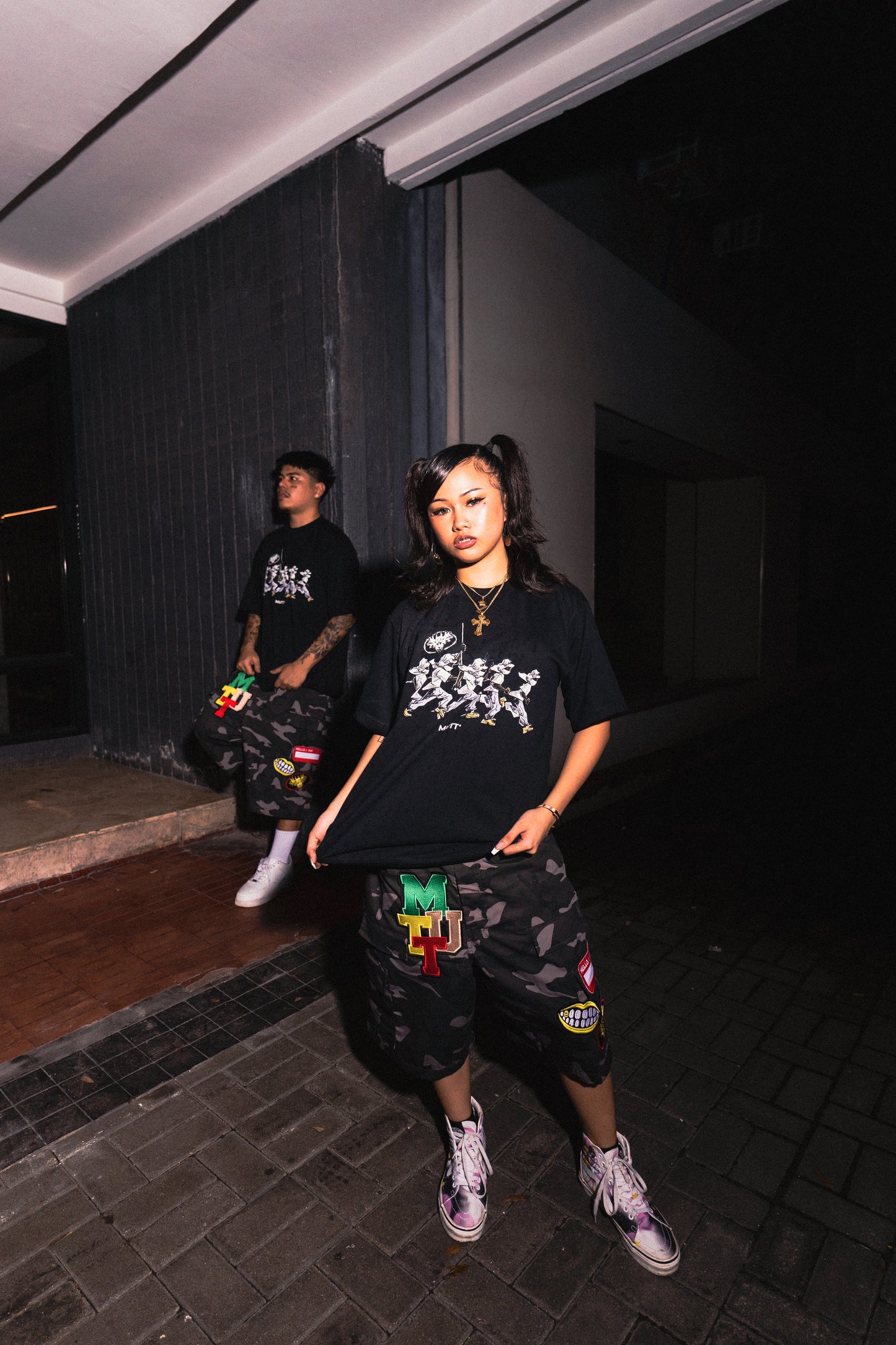 MUTT "URBAN PATCH" CAMO SHORTS