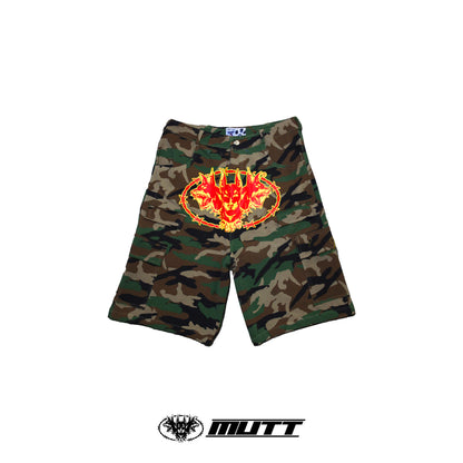 MUTT CAMO "INFIERNO" SHORTS (Reimagined)