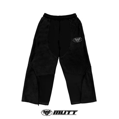MUTT FLEECE PANTS BLACK