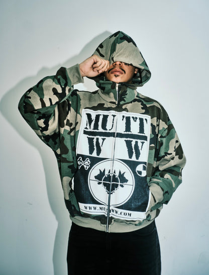 MUTT “GROUND ZERO” CAMO HOODIE