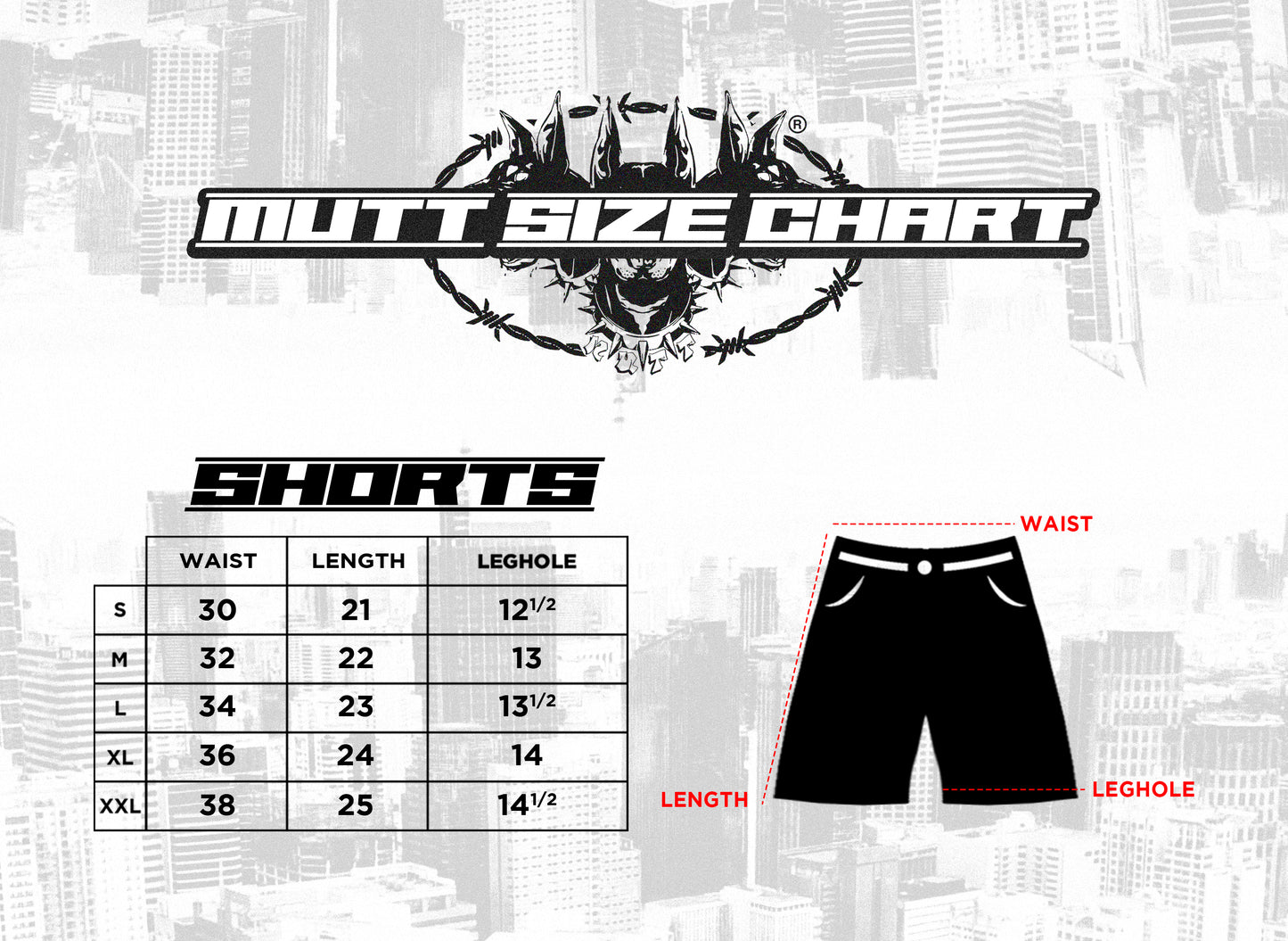MUTT "CERBERUS" DENIM JORTS