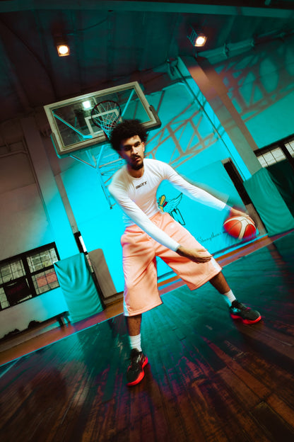 MUTT " Bone Collector" Hoop Shorts (Pink)