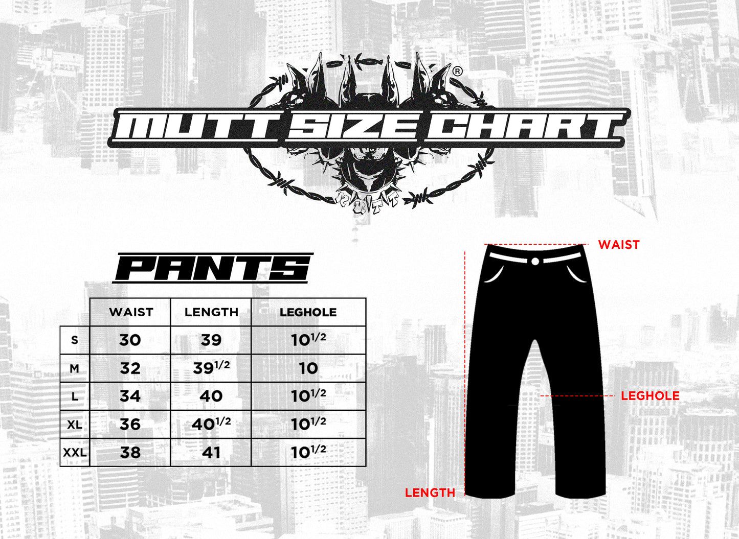 MUTT "INVERSO" PANTS