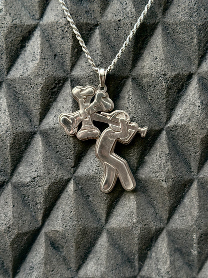 Mutt Boyz Pendant 925 Italy Silver