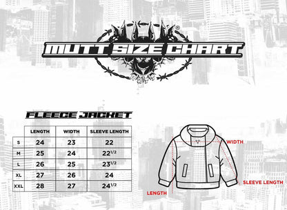 MUTT FLEECE JACKET "BLACK"