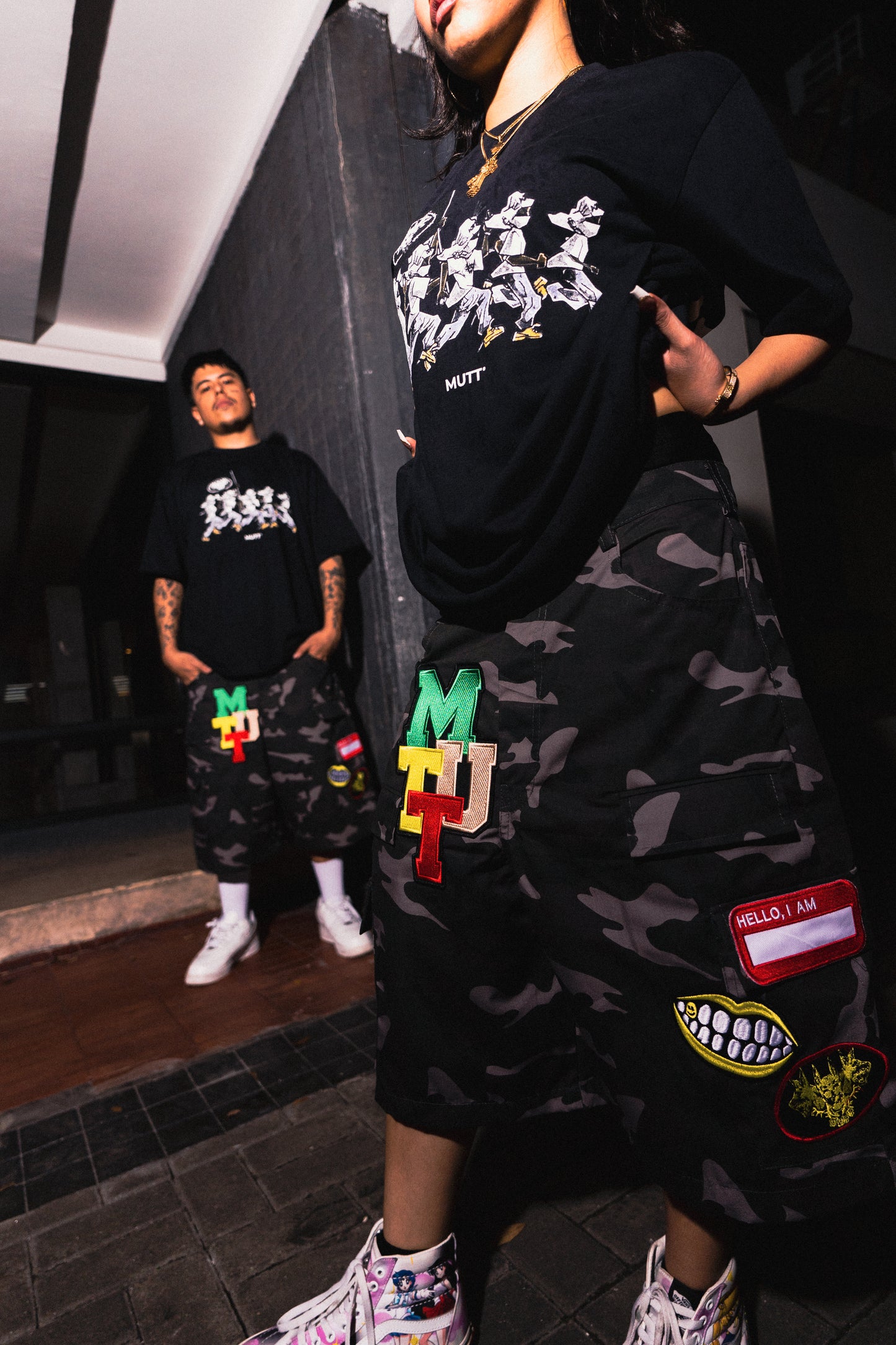 MUTT "URBAN PATCH" CAMO SHORTS